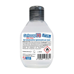GELSOAP 70 ml 80 KITER Gel igienizzante idroalcolico 70% di alcool per mani senza risciacquo