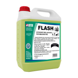 FLASH LT 5 KITER Detergente neutro brillantante a base alcolica per la pulizia rapida dei pavimenti lucidi