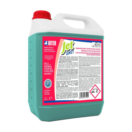 JET LT 5 KITER Schiuma attiva anticalcare disincrostante per rubinetterie sanitari pavimenti e pareti