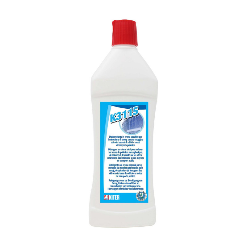 K 3115 ML 500 KITER Disincrostante in crema specifico rimozione calcare smog e ruggine dai vetri esterni
