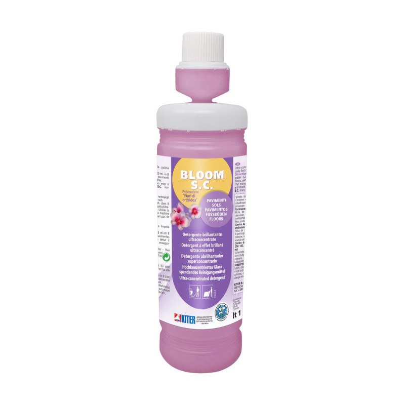 BLOOM SC LT 1 KITER Detergente ultraconcentrato per la pulizia pavimenti profumazione potente persistente