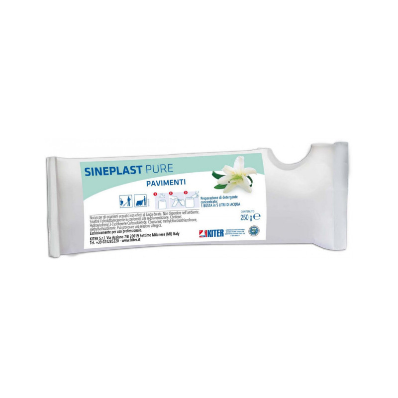 SINEPLAST PURE KITER ML 250 per la preparazione di canestri da 5 litri di detergente concentrato per pavimenti