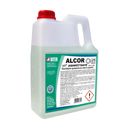 ALCOR LT 3 KITER PMC Disinfettante HACCP sgrassante battericida fungicida virucida per pulizia disinfezione