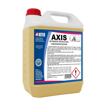 AXIS LT 5 KITER Detergente superattivo rapido a bassa schiuma per macchina lavamoquette a iniezione ed estrazione