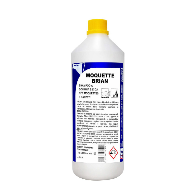 MOQUETTE BRIAN LT 1 KITER Shampoo a schiuma secca per moquette e tappeti
