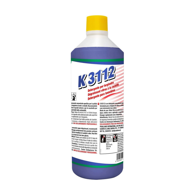 K3112 LT 1 KITER Detergente sgrassante per vetri e cristalli specifico per l'impiego con tergivetro