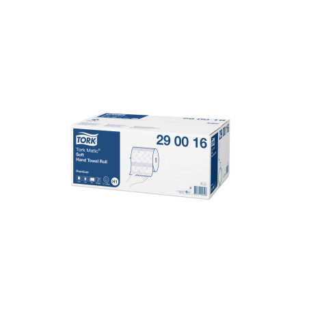 Tork Matic Asciugamani a rotolo Soft BIANCO CON GOFFRATURA BLU Premium Ecolabel - H1 - 6 rotoli
