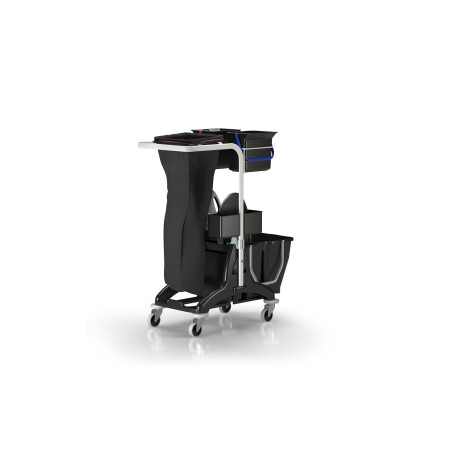 CARRELLO 3P COMPACT DOPPIO SECCHIO 12+18L IPC EUROMOP Carrello multifunzione compatto per lavaggio pavimenti e superfici