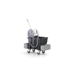 CARRELLO DAM BLACK IS GREEN IPC EUROMOP CON VASCHETTE Carrello doppiavasca 12 + 18 lt