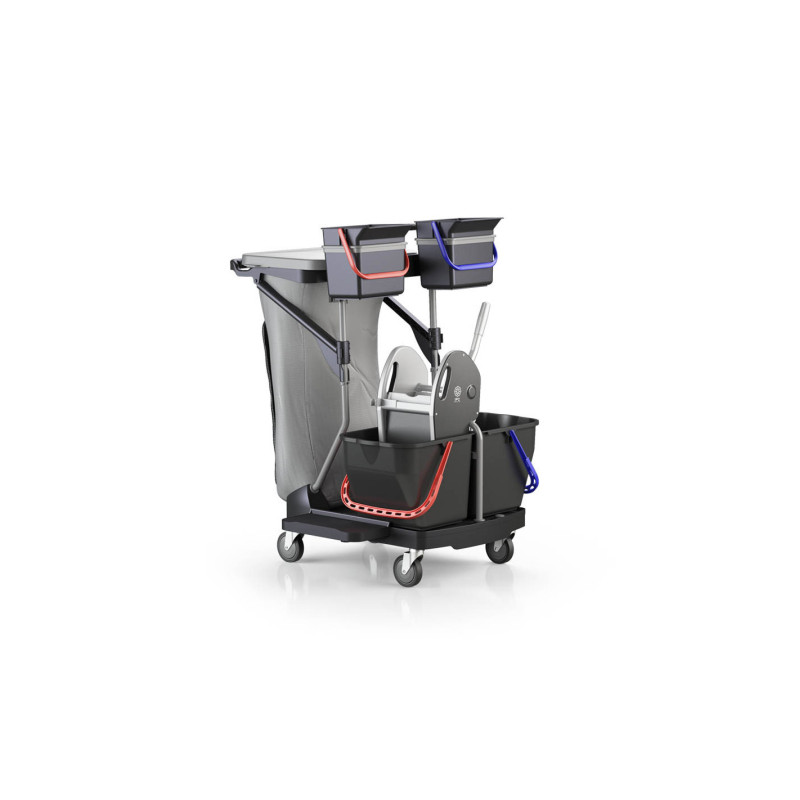 CARRELLO REVOLUTION BLACK IS GREEN IPC EUROMOP Con Sacco e Coperchio