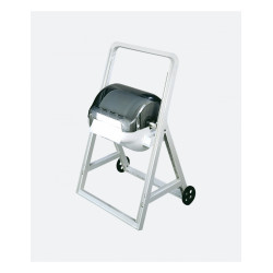 DISPENSER ROTOLI INDUSTRIALI "CAVALLETTO CARENATO C/R" TRASPARENTE-BIANCO