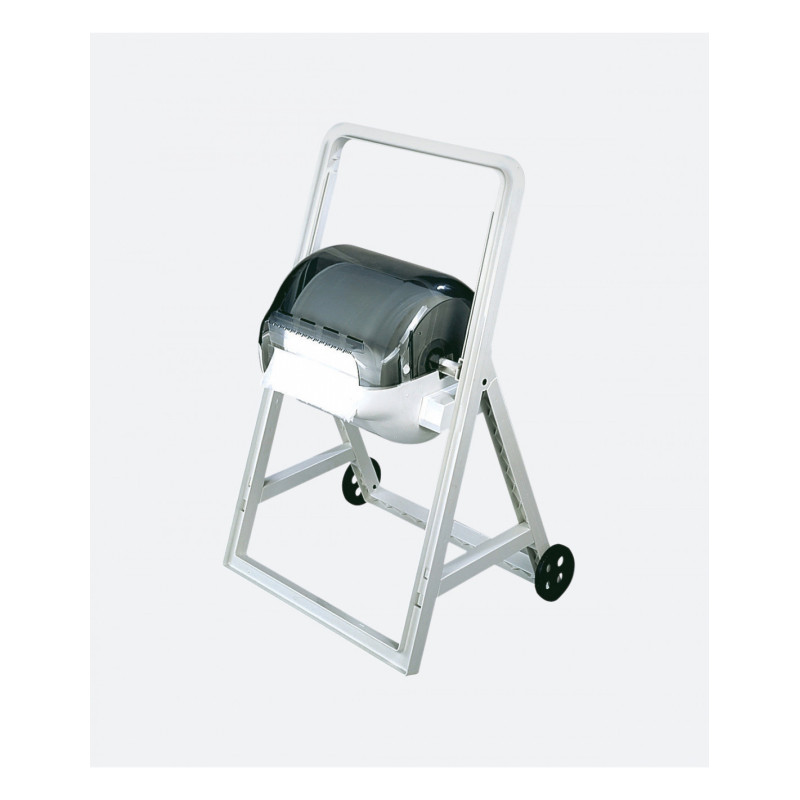DISPENSER ROTOLI INDUSTRIALI "CAVALLETTO CARENATO C/R" TRASPARENTE-BIANCO