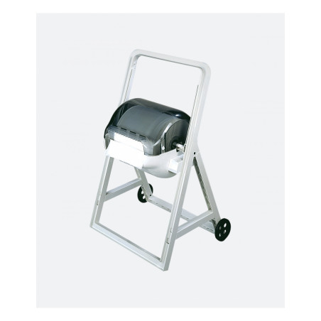 DISPENSER ROTOLI INDUSTRIALI "CAVALLETTO CARENATO C/R" TRASPARENTE-BIANCO