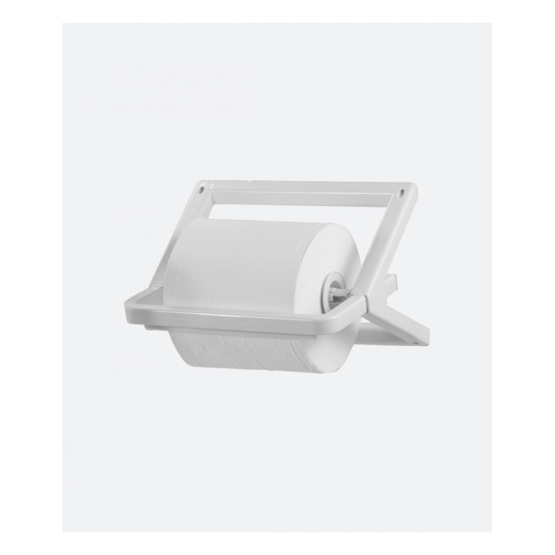 DISPENSER ROTOLI INDUSTRIALI "SUPPORTO ABS" BIANCO