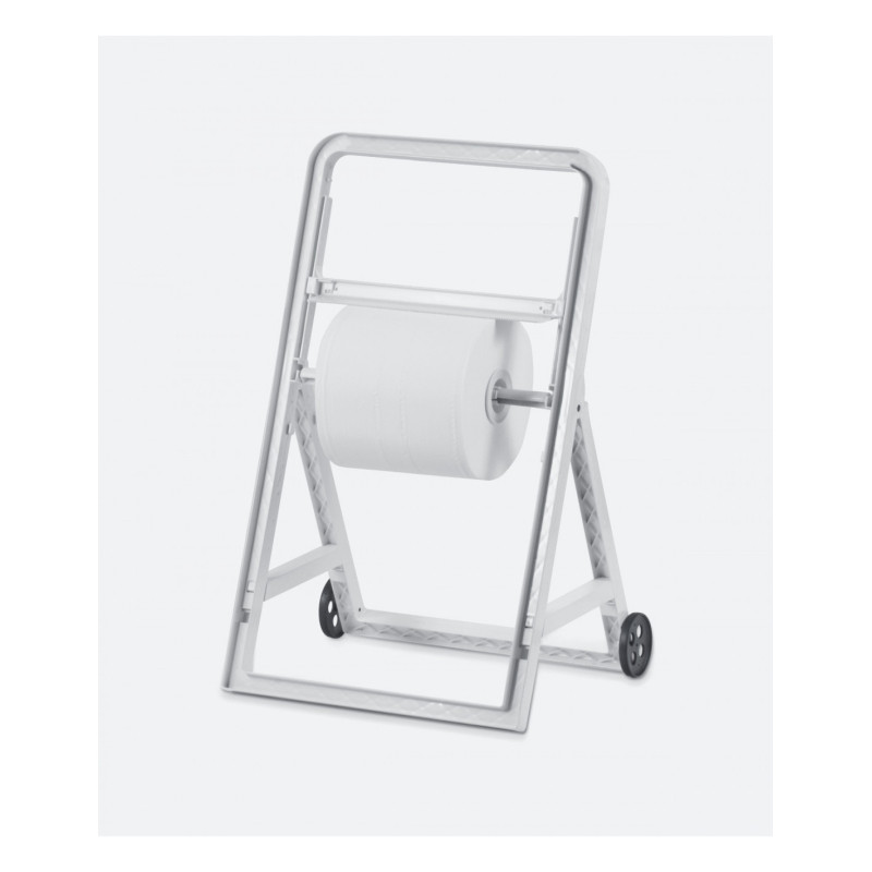 DISPENSER ROTOLI INDUSTRIALI "CAVALLETTO ABS C/R" BIANCO