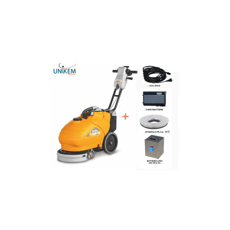 LAVASCIUGA PAVIMENTI BABY PLUS LITIO ADIATEK DOPPIA ALIMENTAZIONE PISTA 35 CM.