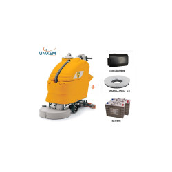 LAVASCIUGA PAVIMENTI JADE 50 TRAZIONATA ADIATEK PISTA 50,8 CM. COMPLETA DI BATTERIE E CARICABATTERIE