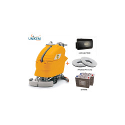 LAVASCIUGA PAVIMENTI JADE 55 TRAZIONATA ADIATEK PISTA 55 CM. COMPLETA DI BATTERIE E CARICABATTERIE