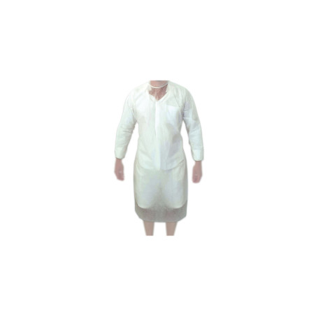 CAMICE GENERICO TNT 30 GR. BIANCO DPI CLASSE 1 LEGACCI POSTERIORI TU