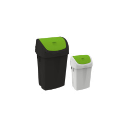 CONTENITORE BINNY CON COPERCHIO BASCULANTE BLACK IS GREEN LT 15 IPC EUROMOP