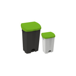 CONTENITORE BINNY CON PEDALE BLACK IS GREEN LT 25 IPC EUROMOP
