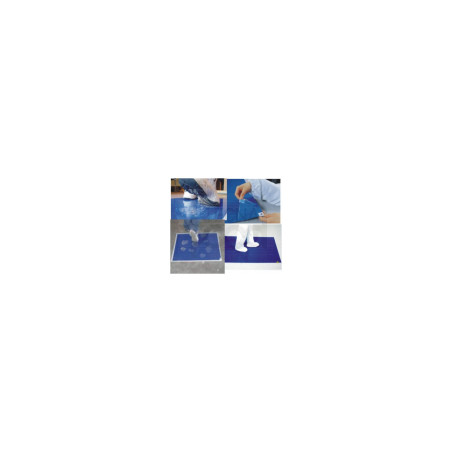 Tappeto Decontaminante Antibatterico Spellicolabile 30 fogli cm 60 X 115 colore blu