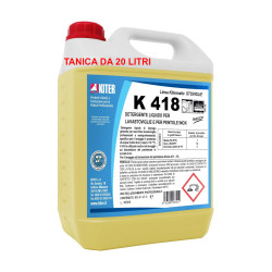 LAVASTOVIGLIE K 418 LT 20 KITER Detergente liquido per lavastoviglie e pentole inox