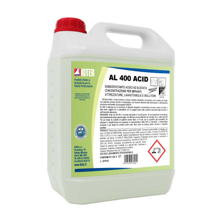 AL 400 ACID LG 6 KITER Disincrostante acido HACCP ad elevata concentrazione