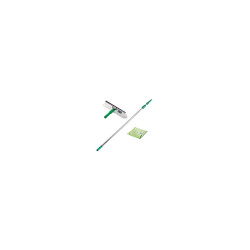 KIT PER LA PULIZIA DEI VETRI UNGER 1,25 MT - include: asta 1,25x2pz+VisaVersa 35cm+Panno microf. MicroWipe 40x40 cm