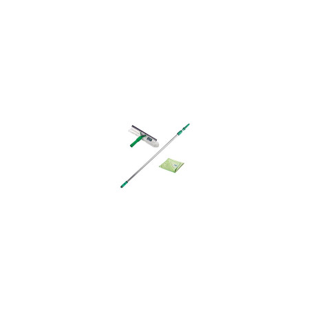 KIT PER LA PULIZIA DEI VETRI UNGER 1,25 MT - include: asta 1,25x2pz+VisaVersa 35cm+Panno microf. MicroWipe 40x40 cm
